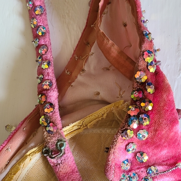 Vintage Velvet Gogo Bejeweled Bellbottom Jumpsuit - Picture 13 of 13